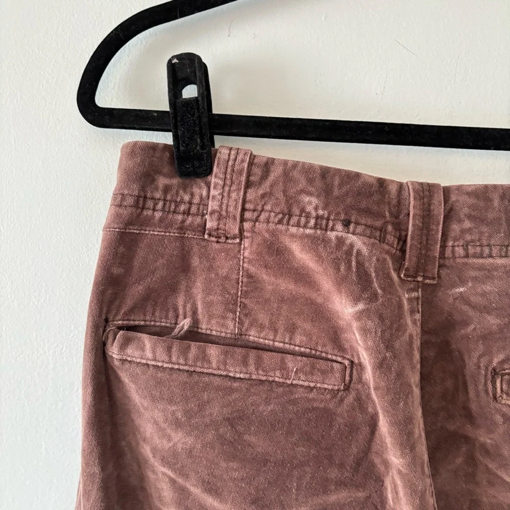 Free People Hard Crushin Plush Cargo Pants Chocolate Merlot Ankle Bottoms Brown